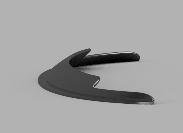 Lip de capô para Golf Mk3, vista superior