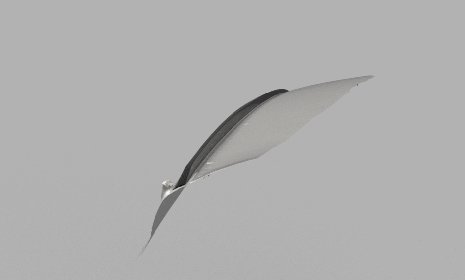 Wind Splitter, vista por baixo